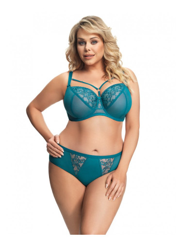 Макси сутиен с меки чашки в цвят тюркоаз CALIGARI K674 