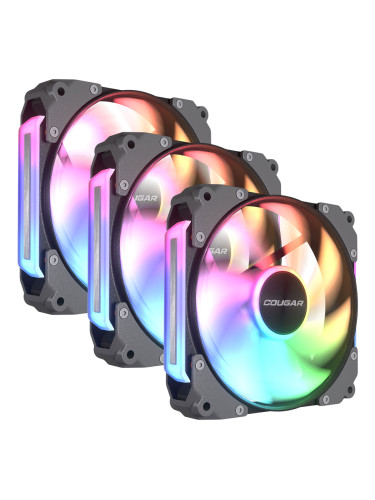 Вентилатори Cougar fan APOLAR 120 ARGB Black (3 fan package) CG3MAPR12A30001