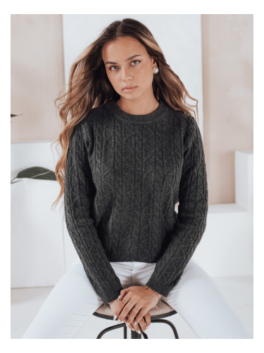 Дамски пуловер BRAVINA тъмносив