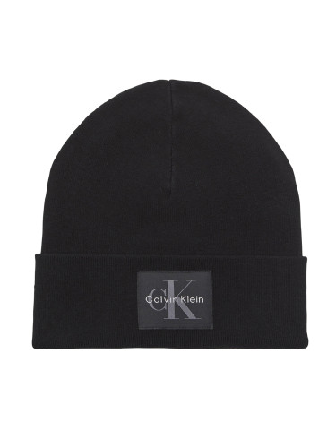 Шапка Calvin Klein Monologo LV04D8088G Черен