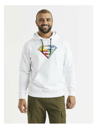 Celio Lvemansw Sweatshirt Byal