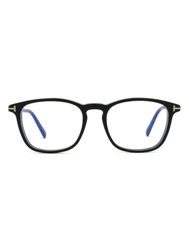 Tom Ford FT5960-B 001 52 - диоптрични очила, квадратна, unisex, черни