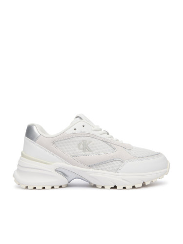 Calvin Klein Сникърси Hike Runner Mesh Mix Met Mg YW0YW02009 Бял