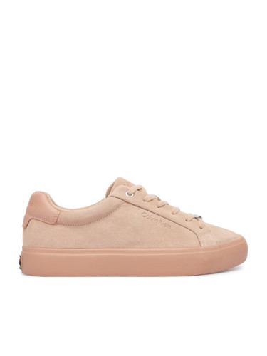 Calvin Klein Сникърси Lace-Up Sneaker Suede/Wl Ck HW0HW02679 Розов