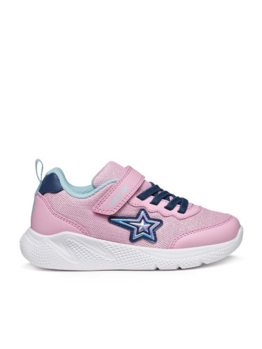 Geox Сникърси J Sprintye J55FWA 0AS54 CE84B D Розов