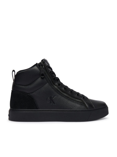 Calvin Klein Сникърси Classic Cup Mid Laceup Zip Lth YM0YM01428 Черен