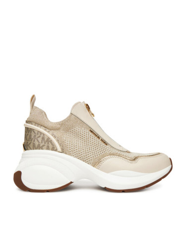MICHAEL Michael Kors Сникърси Zuma Mixed-Media Trainer 43F5ZUFP2L Златист