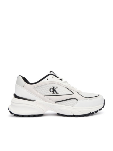 Calvin Klein Сникърси Hike Runner Mesh Mix Met Mg YW0YW02009 Бял