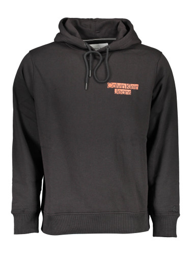 Черен суичър с качулка Calvin Klein