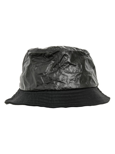 Crumpled paper hat black