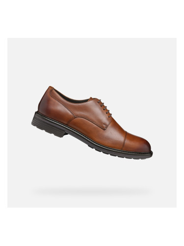 Кафяви мъжки официални обувки Geox Walk Pleasure