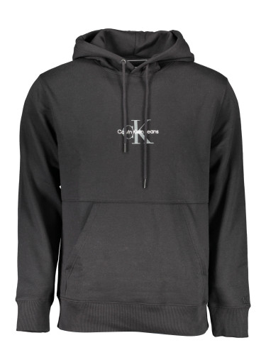 Черен суичър с качулка Calvin Klein