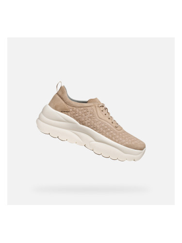 Beige women's sneakers Geox Xtors - Women's