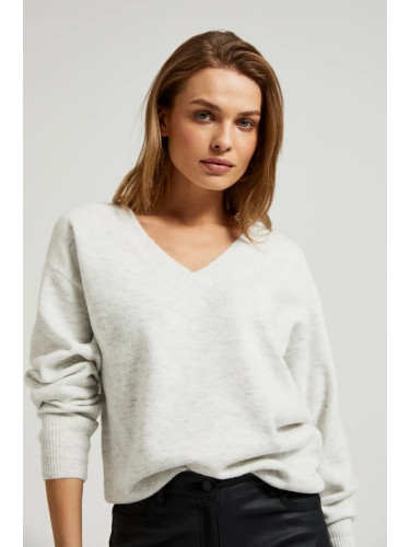 Marisse Women's Sweater Z-Sw-4513 Off White Mel