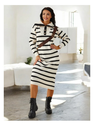 Resti Women's long striped sweater dress