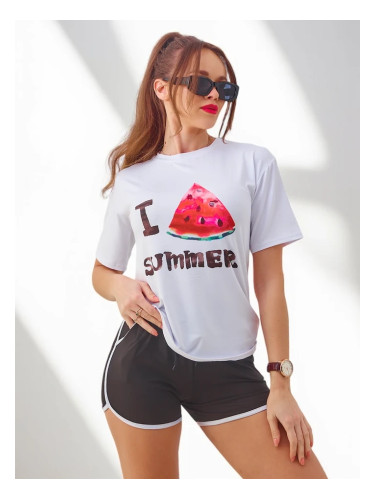 Resti Women's Sports Set with T-shirt and Shorts Watermelon