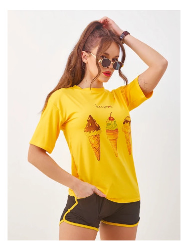 Resti Women's sports set with t-shirt and shorts Ice Cream