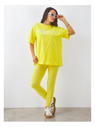 Resti Cotton women's set with short sleeves and leggings