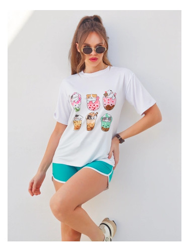 Resti Women's sports set with t-shirt and shorts Kitty Cat