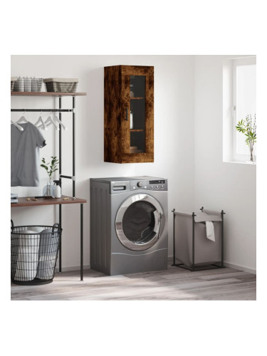 Sonata H Стенен шкаф опушен дъб 34,5x34x90 см