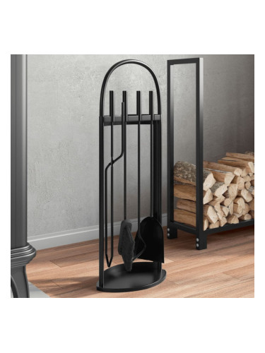 Sonata H Комплект инструменти за камина от 5 части 23x15x66 см стомана