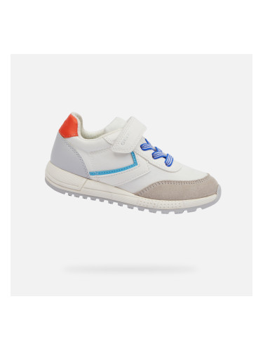White boys' sneakers Geox Alben - Boys