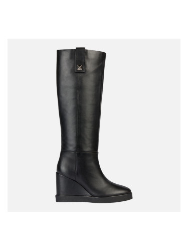Black women's boots Geox Wedge - Women's