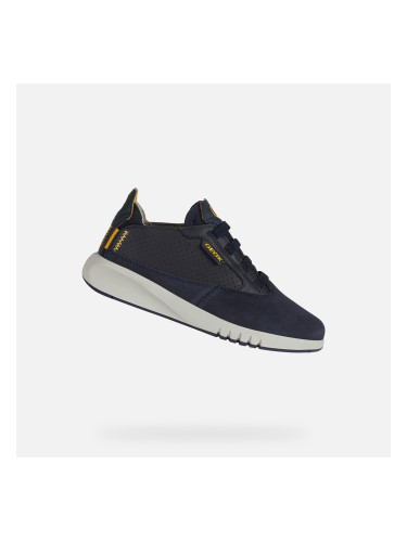 Dark blue boys' sneakers Geox Aeranter - Boys