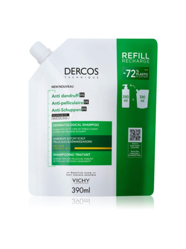 Vichy Dercos Anti-Dandruff шампоан против пърхот за суха коса 390 мл.