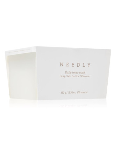 NEEDLY Daily Toner Mask хидратираща платнена маска с успокояващ ефект голяма опаковка 30 бр.