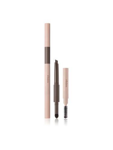 thim Artist Touch Brow Duo двустранен молив за вежди с четка цвят 02 Natural Brown 0.6 гр.