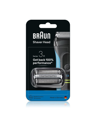 Braun Series 3+ 32B сменяеми глави бръснене с електрическа самобръсначка 1 бр.