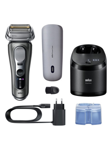 Braun Series 9 PRO+ 9675cc електрическа самобръсначка с почистваща и зарядна станция Black 1 бр.