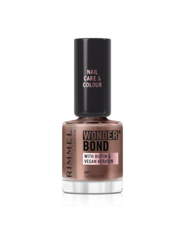 Rimmel Wonder'Bond лак за нокти цвят 007 Cappuccino 12 мл.