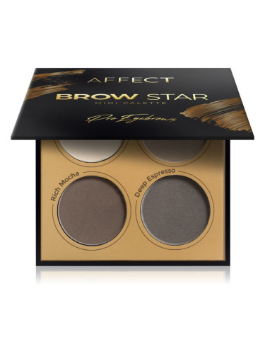 Affect Brow Star палитра с прахообразни сенки за вежди 4x2 гр.