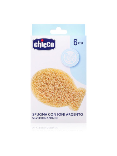 Chicco Silver Ion Sponge 6m+ детска гъба за миене със сребърни йони 1 бр.