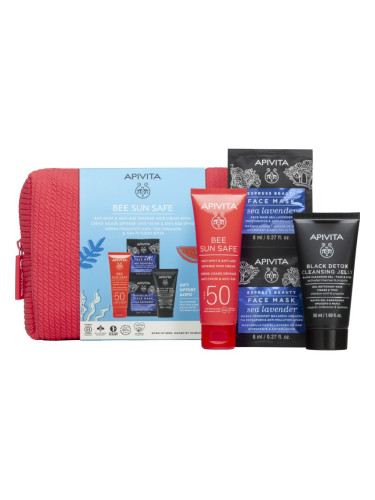 Apivita Bee Sun Safe Anti-Spot and Anti-Age GIft Set подаръчен комплект за тен SPF 50