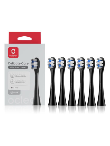 Oclean P3K8 Black сменяеми глави за деца 6 бр.