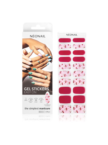 NEONAIL Easy On Gel Stickers Стикери за нокти с използване на UV/LED лампа цвят M15 20 бр.