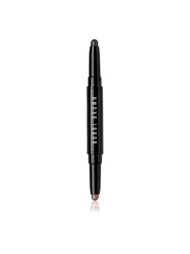 Bobbi Brown Long-Wear Dual-Ended Cream Shadow Stick сенки за очи в молив дуо цвят Café / Gilded Green 1.6 гр.