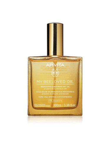 Apivita My Beeloved Oil подхранващо сухо олио за лице, тяло и коса 100 мл.