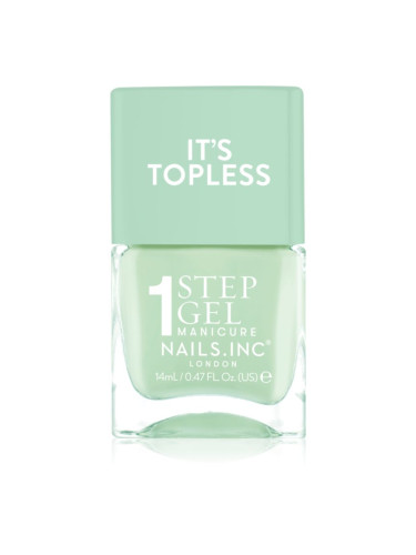 Nails Inc. It’s Topless гел лак за нокти за дълготраен ефект цвят Camilla 14 мл.