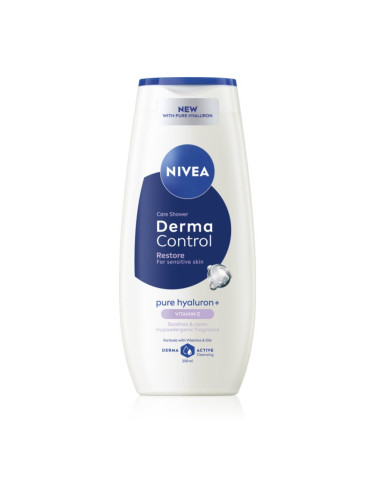 NIVEA Derma Control Restore хидратиращ душ гел с хиалуронова киселина 250 мл.