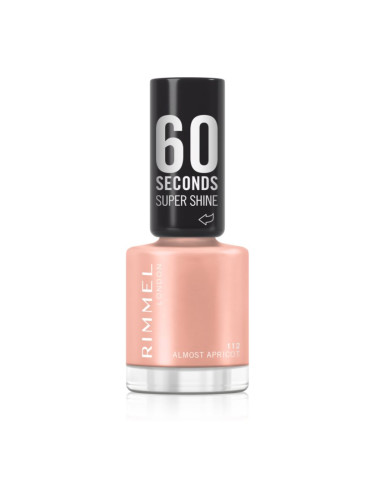 Rimmel 60 Seconds Super Shine лак за нокти цвят 112 Almost Apricot 8 мл.