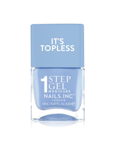 Nails Inc. It’s Topless гел лак за нокти за дълготраен ефект цвят KIm 14 мл.