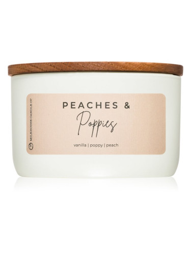 Milkhouse Candle Co. Statement Peaches & Poppies ароматна свещ 283 гр.