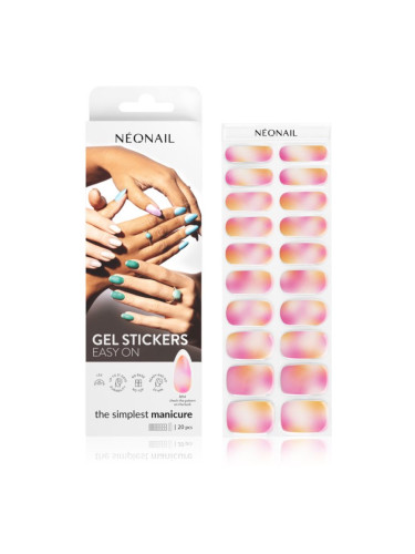 NEONAIL Easy On Gel Stickers Стикери за нокти с използване на UV/LED лампа цвят M14 20 бр.