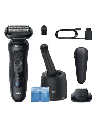 Braun Series 5 52-N7200cc електрическа самобръсначка с почистваща и зарядна станция SmartCare Black 1 бр.