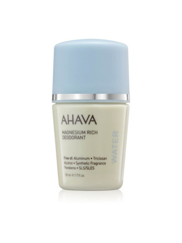 AHAVA Dead Sea Water Magnesium Rich Deodorant рол-он за жени 50 мл.