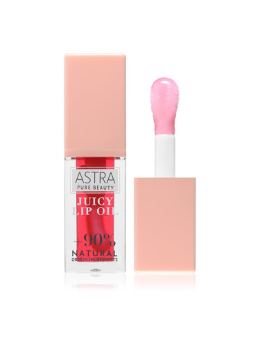 Astra Make-up Pure Beauty Juicy Lip Oil подхранващ блясък за устни цвят 02 red oasis 5 мл.